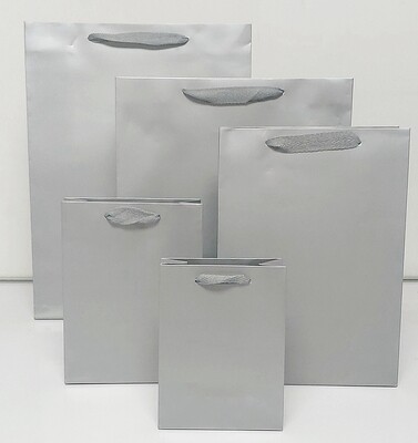 Plain Grey Medium Gift Bag PK3 (R12.50 Each)