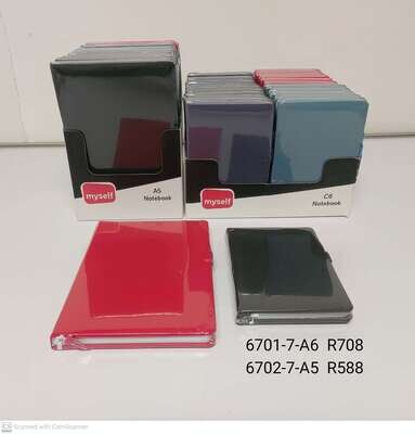 A5 Padded Notebook Plain 12PC