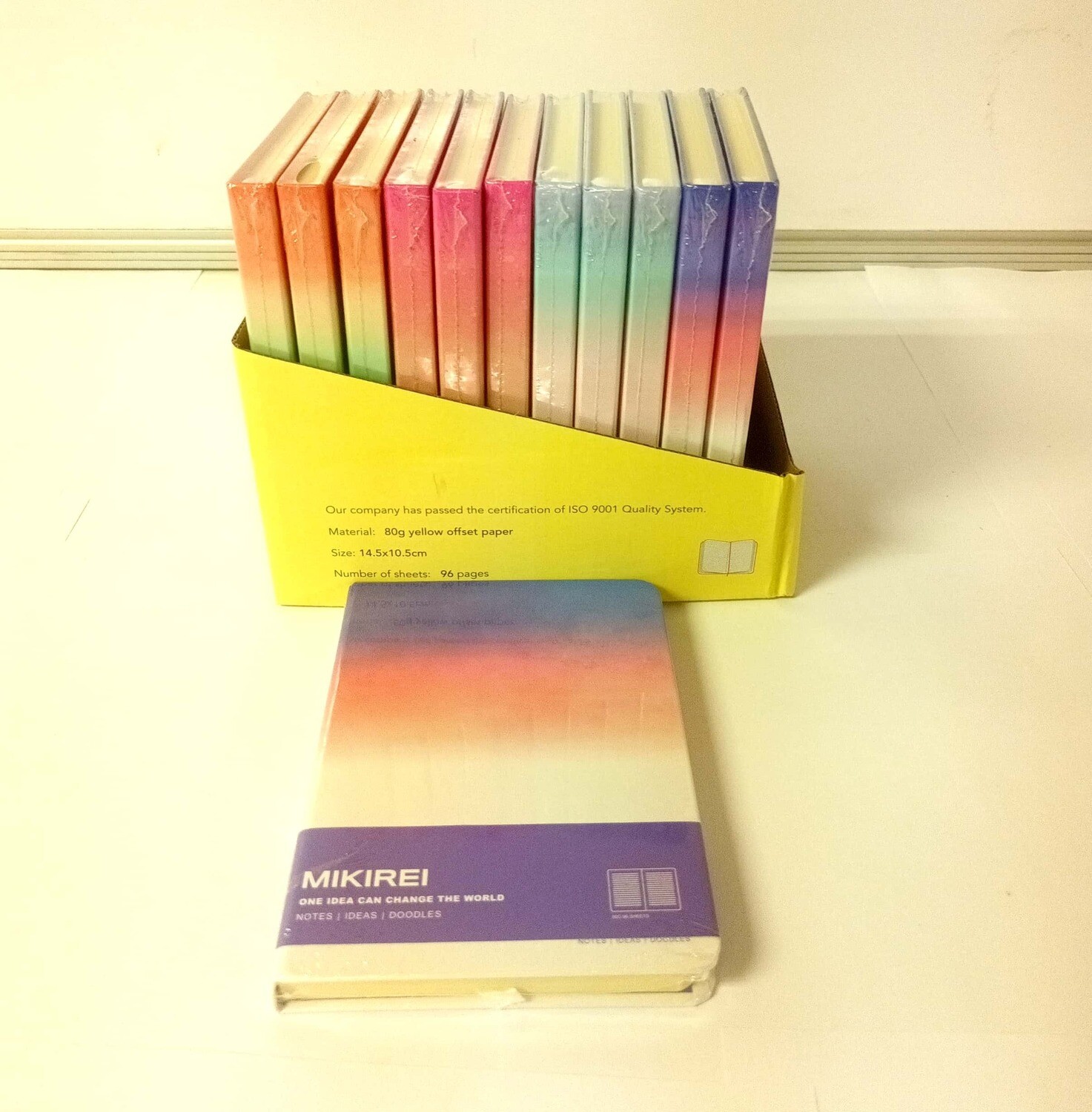 A6 Note Book Multi Coloured 12PC