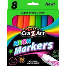 CraZart Neon Markers 8PCS