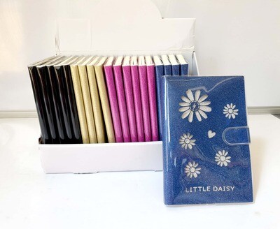 B6 20PC Plastic Cover Flexi Daisy Note book