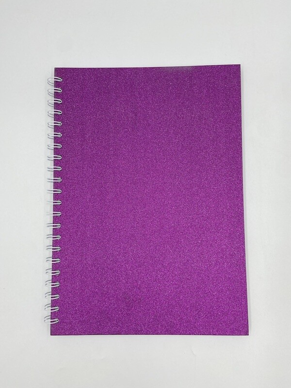 A4 Glitter Note Book Pink