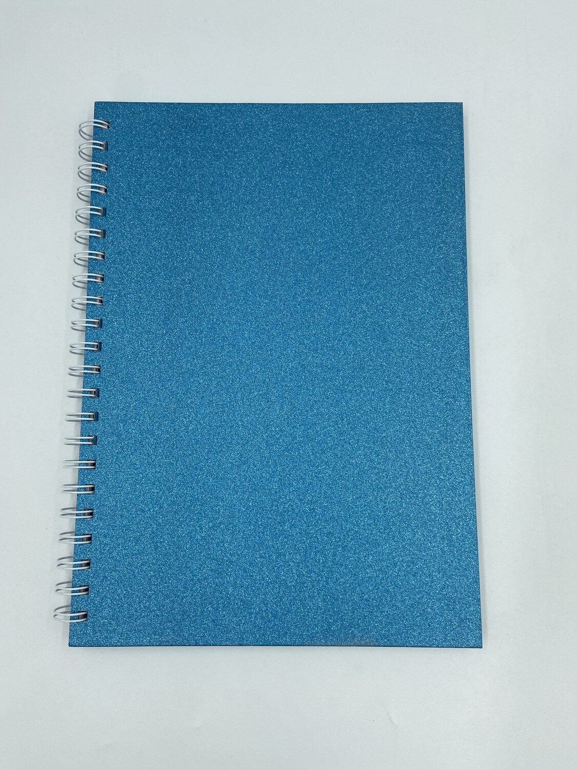 A4 Glitter Note Book Light Blue