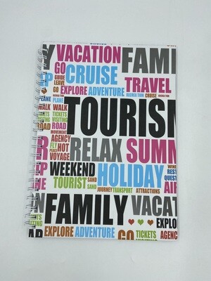 A4 Black Tourism Notebook