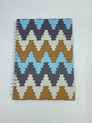 A4 Note Book Multi Colour Zig Zag
