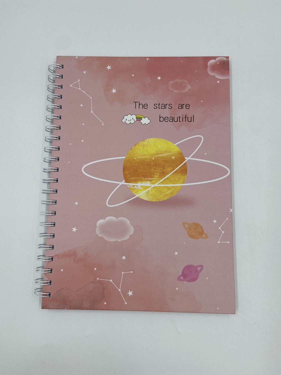 A4 Note Book The Stars Are Beautiful Peach