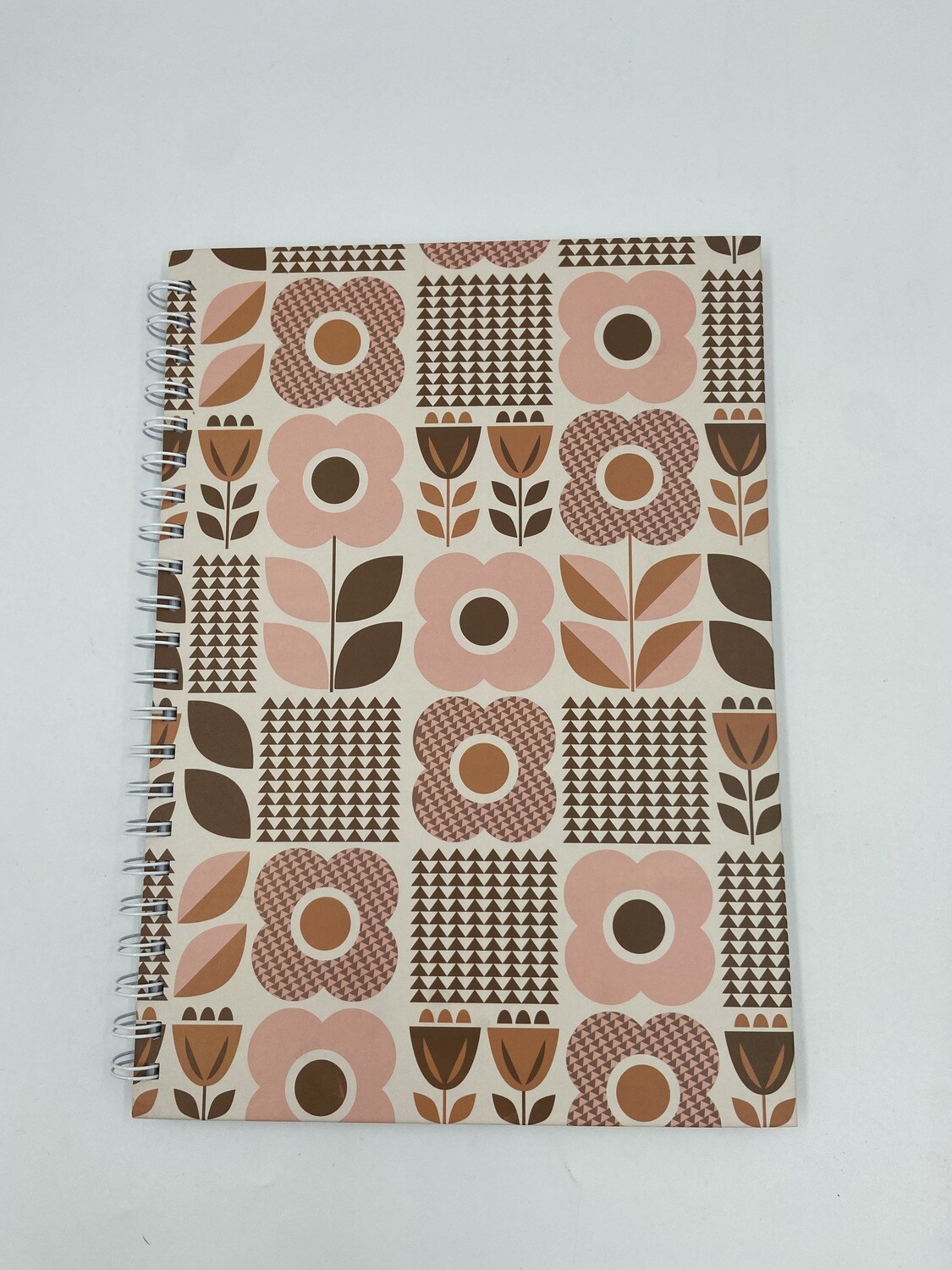 A4 Peach Flowers Notebook