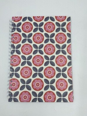 A4 Pink Flowers Notebook