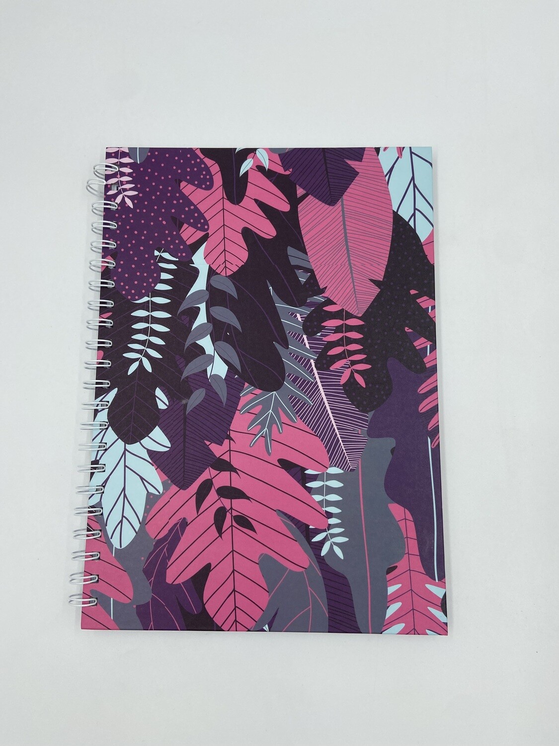 A4 Note Book Purple Leaves