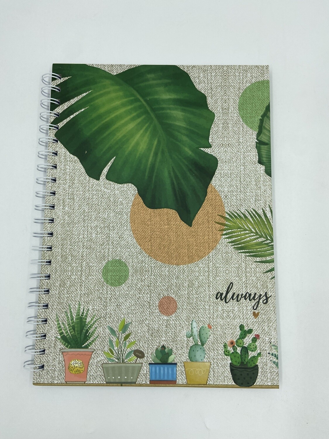 A5 Note Book Always Leaf & Pot Plants
