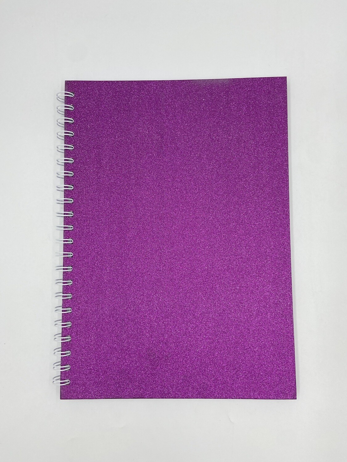 A5 Glitter Note Book Purple