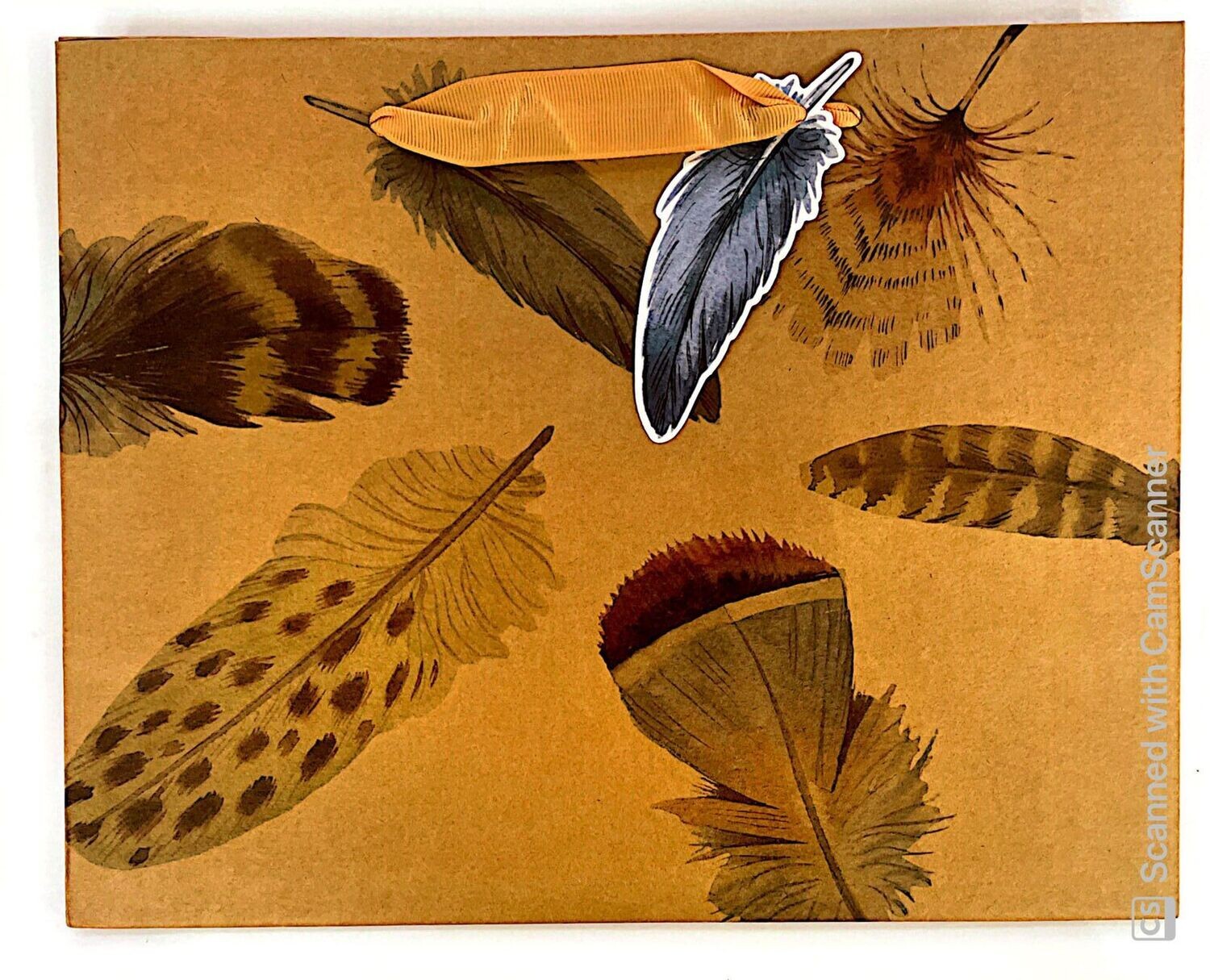 Assorted Six Feathers Khaki Small Rectangular Gift Bag PK3 (R15 Each)