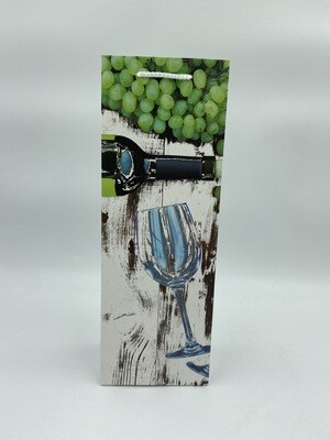 Black &amp; White Wood Green Grapes - Bottle Bag PK3 (R10.50 Each)