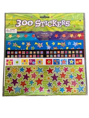 300 STICKERS - STARS