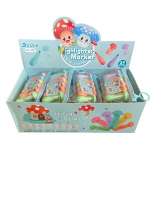 Mushroom Shape Highlighter - 24 Box
