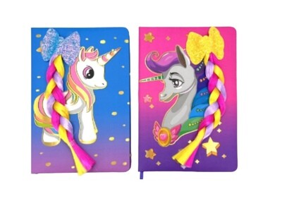 A5 Padded Notebook 12PC  Unicorn