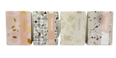 Retro Rose Gold Assorted Designs A5 Notebook 12PC