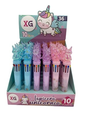 10 Colour Unicorn Pen 30P