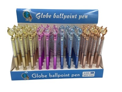 Globe Glitter Pen 48P