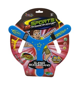 Super Boomerang On Card Blue