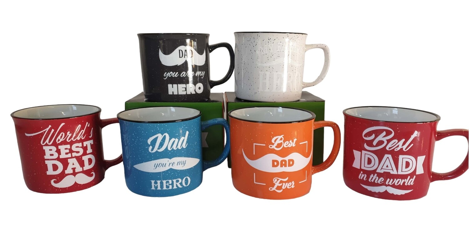 Dad Moustache Mug (Set of 4) R50 each
