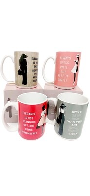 Classic Ladies Mug (Set of 4) R45 each.