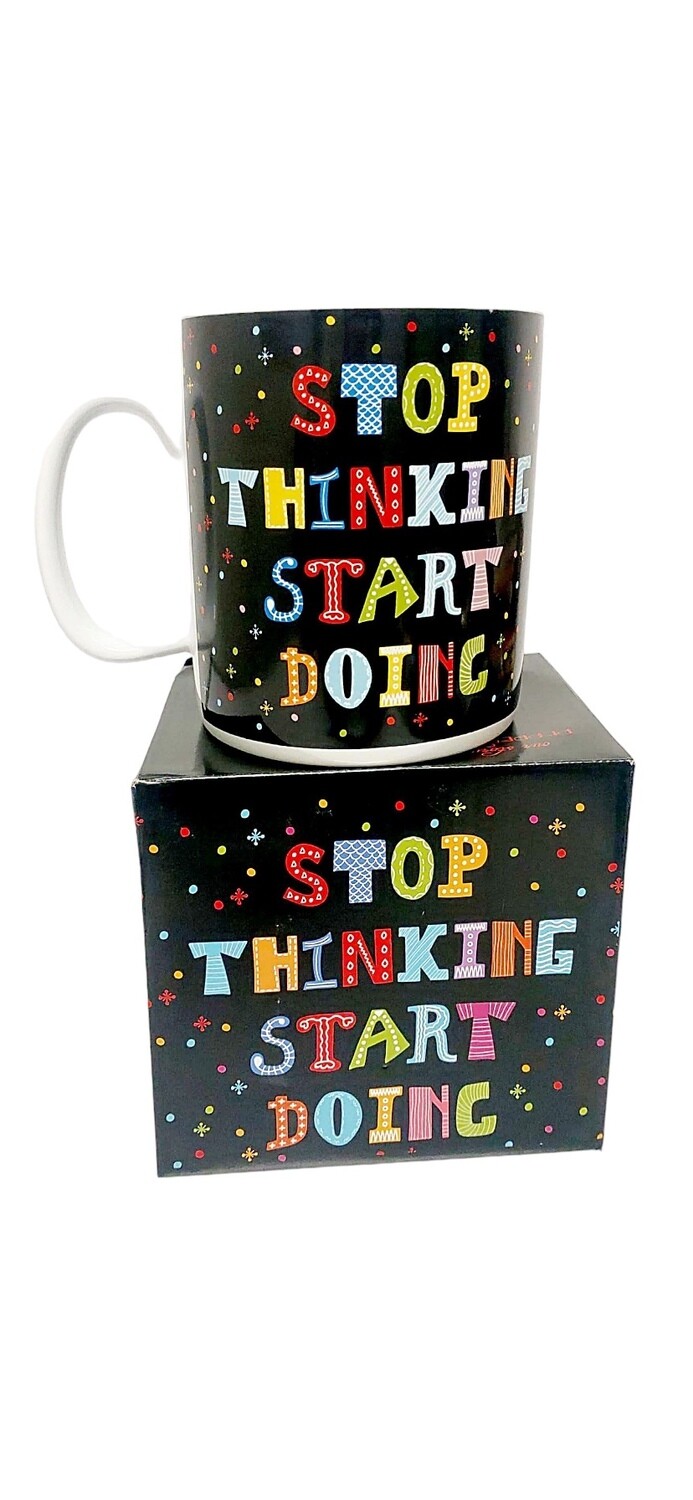 Stop Thinking Start Doing Jumbo Mug