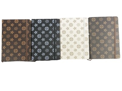 A6 Note Book Flowers and Circles 24PC