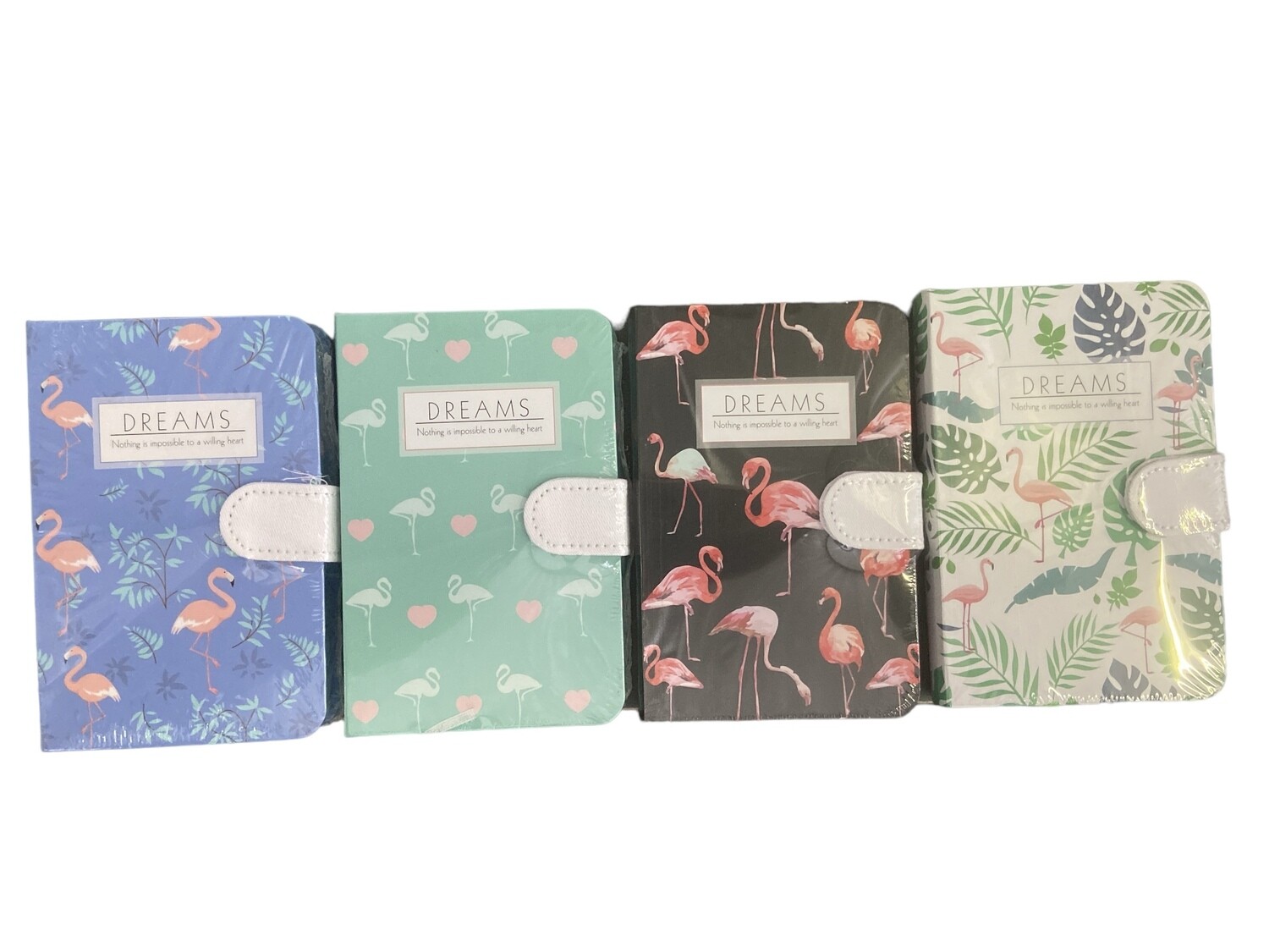 A6 Note Book With Clip Flamingo DREAMS