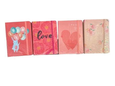 A6 Notebook 12PC Pink Range
