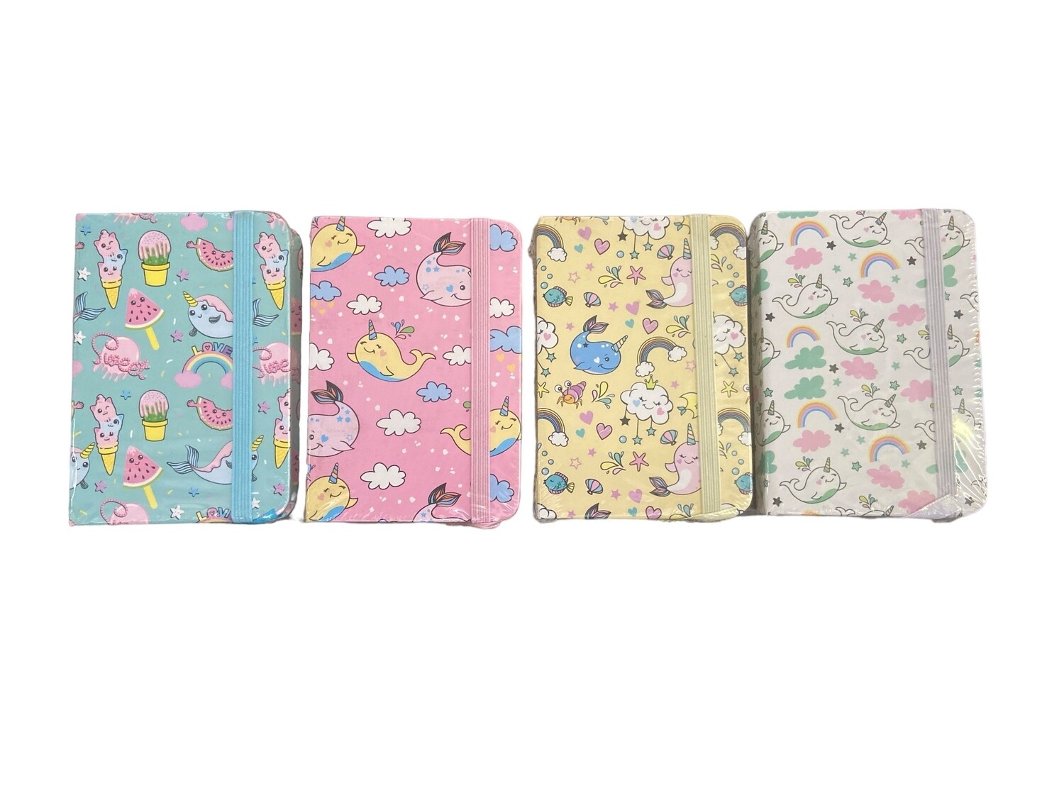 A6 Notebook 12PC Whale Unicorn