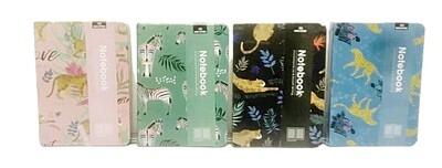 Animal Assorted Designs A6 Notebook 12pc