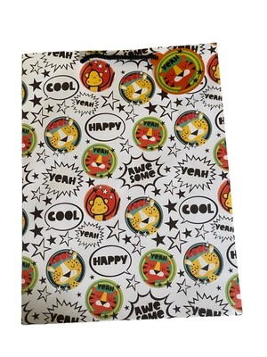 Jungle Beats Tiger Large Gift Bag PK3 (R22.50 Each)