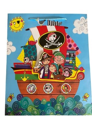 Pop Up Pirate &amp; Mates Gift Bag Large PK3 (R20 Each)