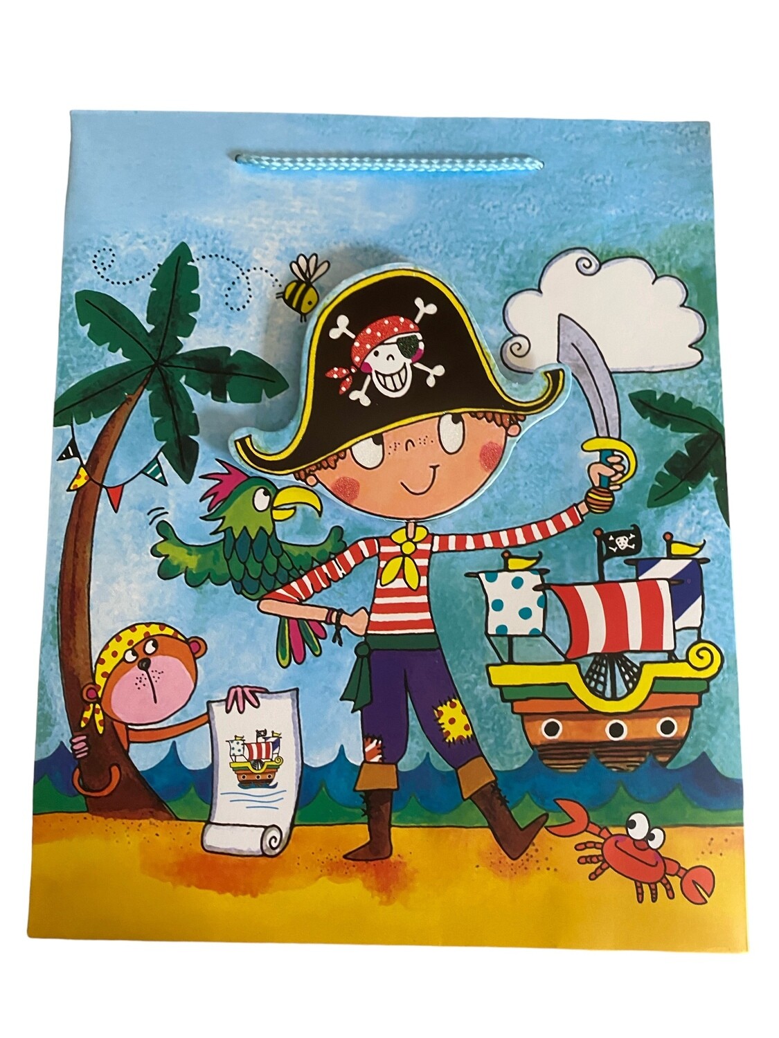 Pop Up Pirate Gift Bag Medium PK3 (R15.50 Each)