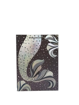Silver Mermaid Tail Large Gift Bag PK3 (R20 Each)