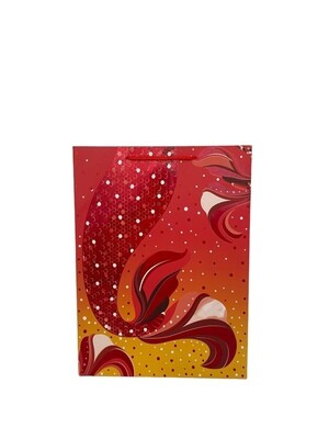 Red Mermaid Tail Large Gift Bag PK3 (R20 Each)