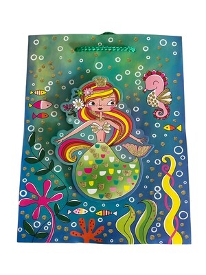 Pop Up Mermaid Large Gift Bag  PK3 (R20 Each)
