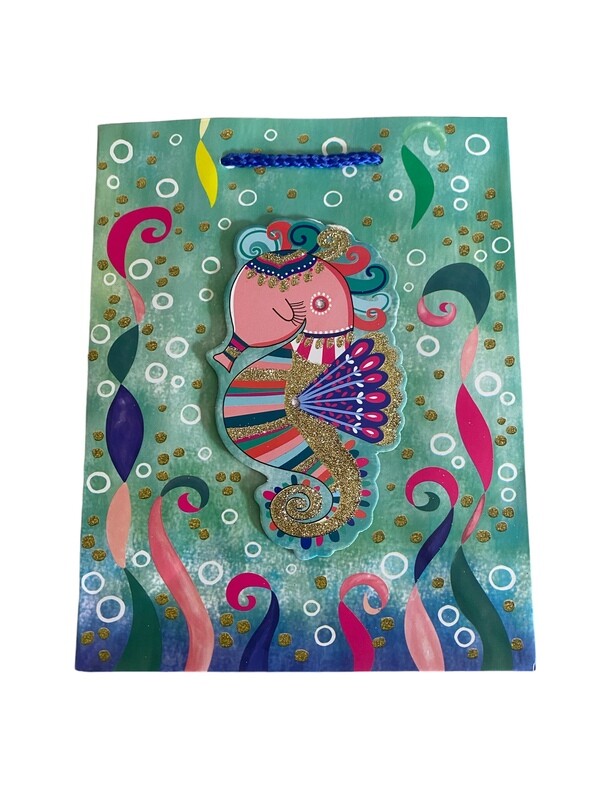 Pop Up Sea Horse Large Gift Bag  PK3 (R20 Each)