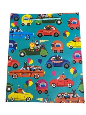 Animals Driving Party large Gift Bag