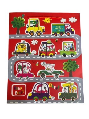 Animals Driving Beep Beep Large Gift Bag PK3 (R19.50 Each)