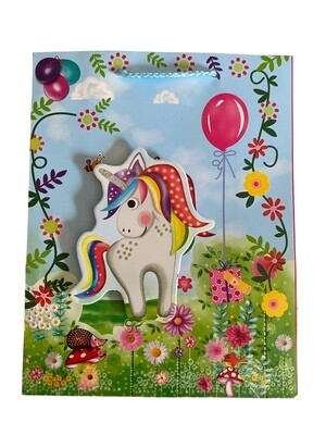 Pop Up Unicorn Gift Bag Large PK3 (R19.50 Each)