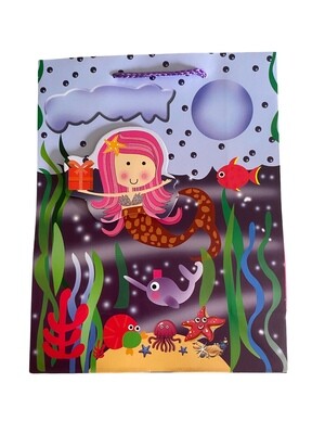 Pop Up Mermaid Gift Bag Large PK3 (R19.50 Each)