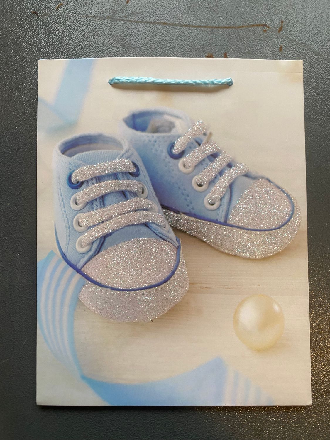 Baby Booties Knitted Blue Gift Bag Small PK3 (R10 Each)
