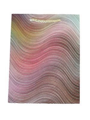 Wavy Glitter Peach Gift Bag Small PK3 (R10 Each)