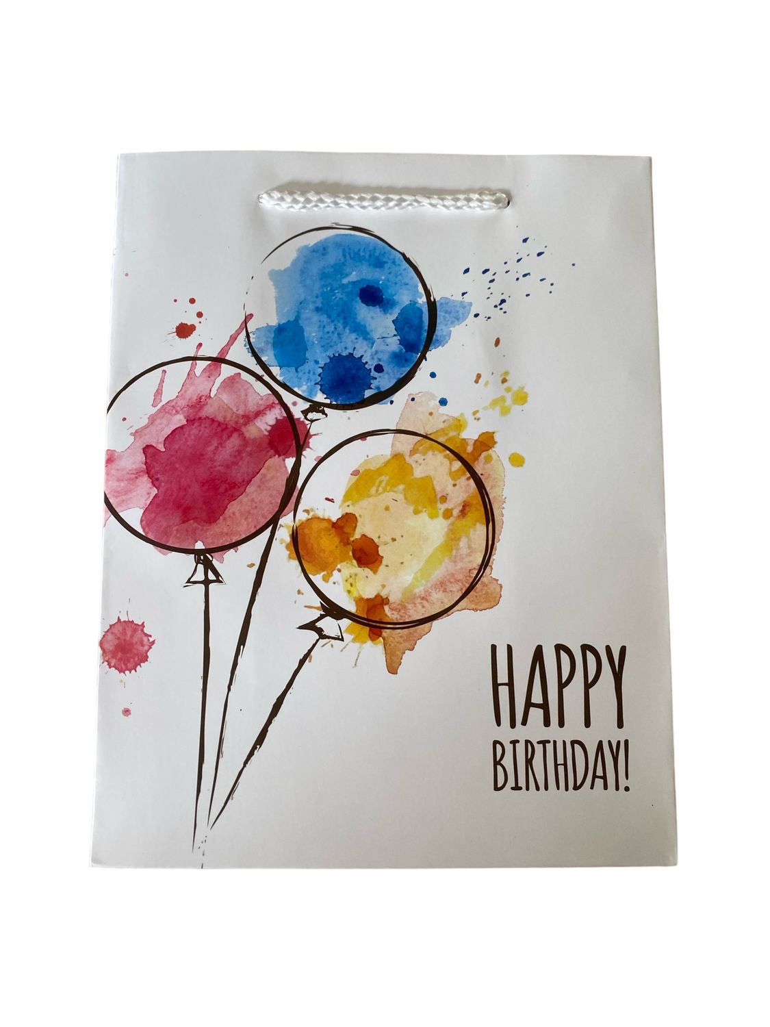 Happy Birthday Balloons Splash Gift Bag Small PK3 (R10 Each)