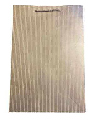 Grey with White Lines Extra Large Gift Bag
