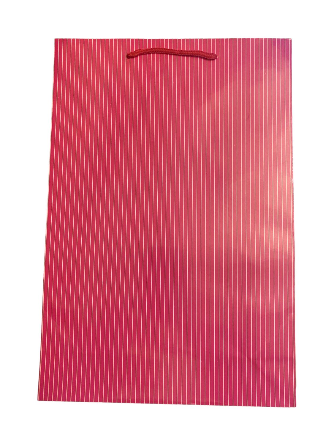 Pink with White Lines Small Gift Bag