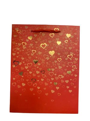 Hearts Red Gift Bag Large PK 3 (R15 Each)