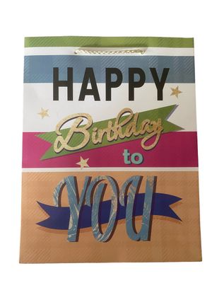 Happy Birthday To You  Medium Gift Bag PK3 (R15.50 Each)